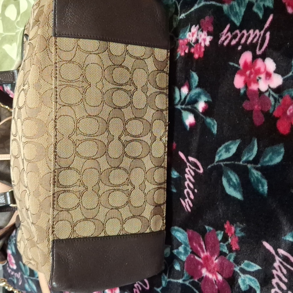 Brown Patterned Tote Bag - image 3